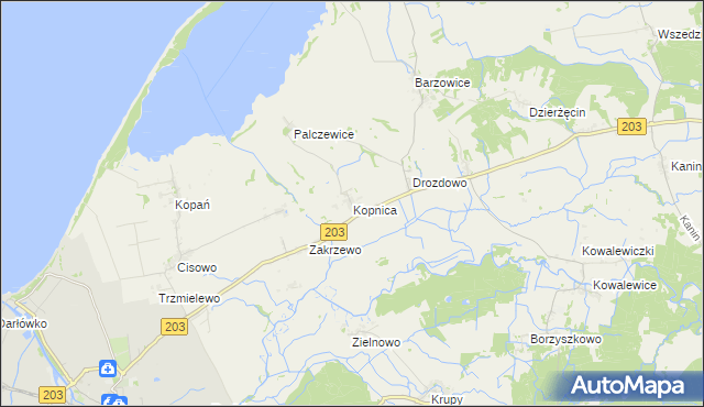 mapa Kopnica, Kopnica na mapie Targeo