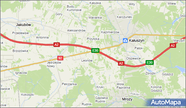 mapa Ryczołek, Ryczołek na mapie Targeo