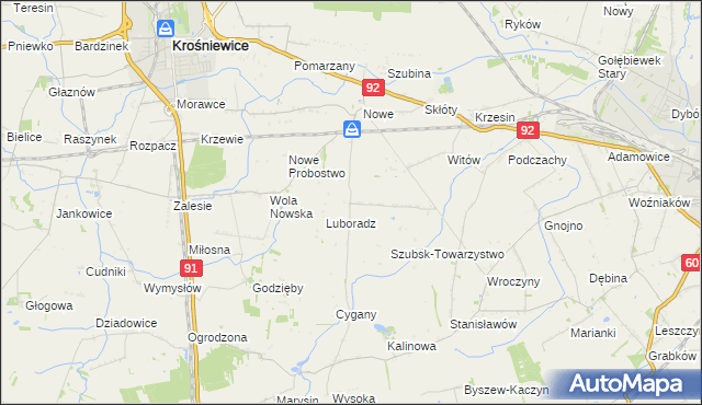 mapa Szubsk Duży, Szubsk Duży na mapie Targeo