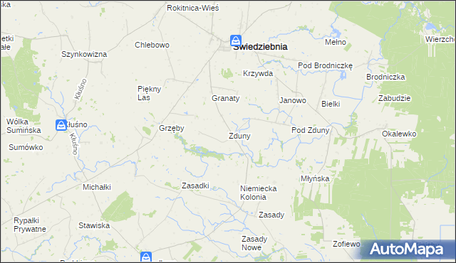 mapa Zduny gmina Świedziebnia, Zduny gmina Świedziebnia na mapie Targeo