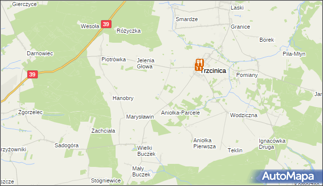 mapa Aniołka Druga, Aniołka Druga na mapie Targeo
