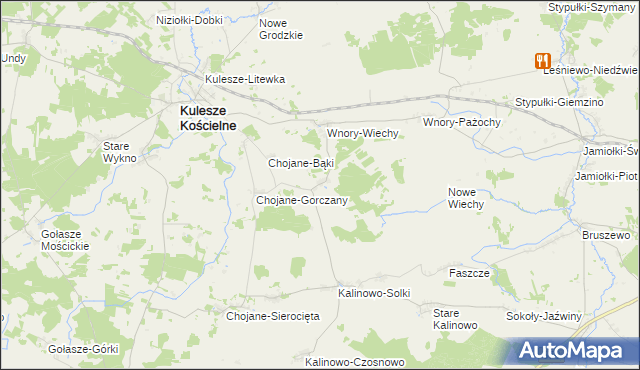 mapa Chojane-Piecki, Chojane-Piecki na mapie Targeo