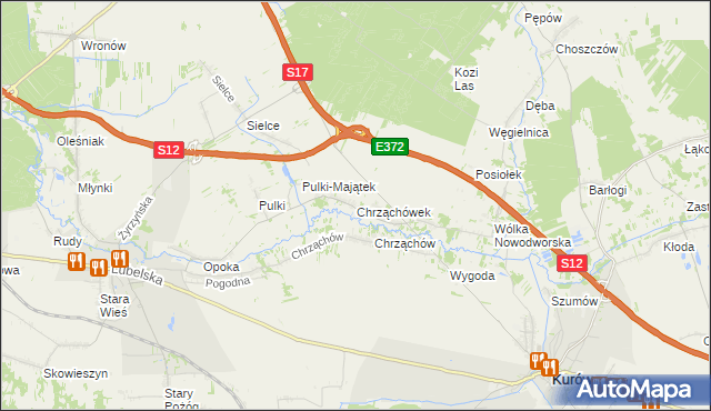 mapa Chrząchówek, Chrząchówek na mapie Targeo