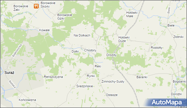 mapa Czaczki Małe, Czaczki Małe na mapie Targeo