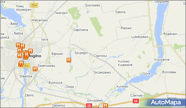 mapa Czarnotul, Czarnotul na mapie Targeo