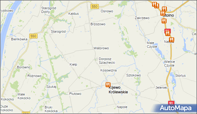 mapa Dorposz Szlachecki, Dorposz Szlachecki na mapie Targeo