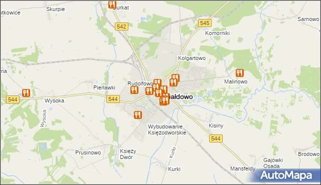 mapa Działdowo, Działdowo na mapie Targeo