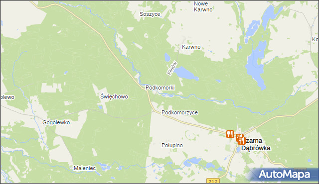 mapa Flisów, Flisów na mapie Targeo