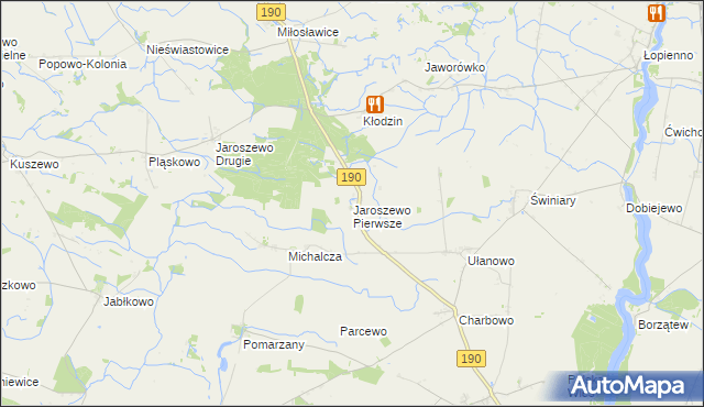 mapa Jaroszewo Pierwsze, Jaroszewo Pierwsze na mapie Targeo