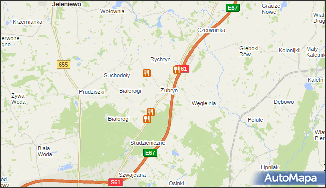 mapa Jasionowo gmina Szypliszki, Jasionowo gmina Szypliszki na mapie Targeo