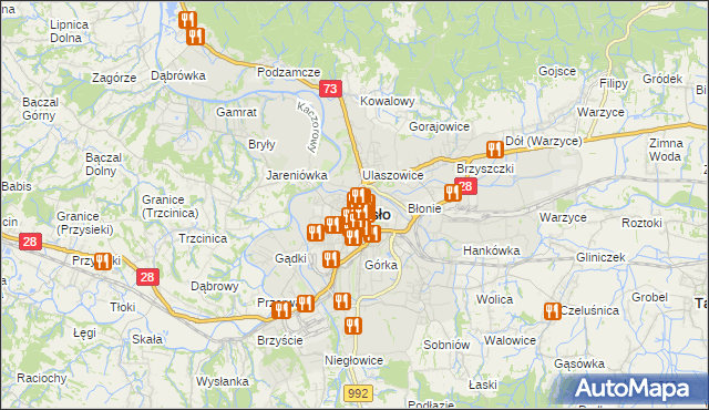 mapa Jasła, Jasło na mapie Targeo