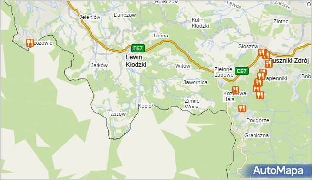 mapa Jerzykowice Małe, Jerzykowice Małe na mapie Targeo