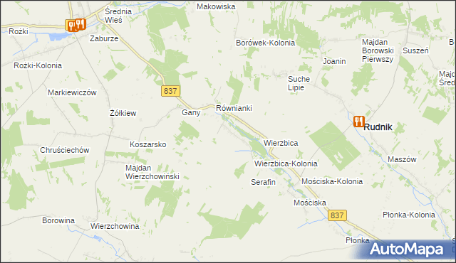 mapa Kaszuby, Kaszuby na mapie Targeo
