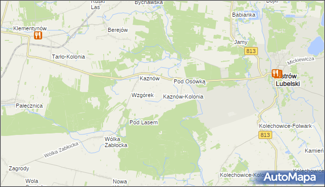 mapa Kaznów-Kolonia, Kaznów-Kolonia na mapie Targeo