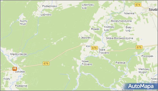 mapa Klin Gajówka, Klin Gajówka na mapie Targeo