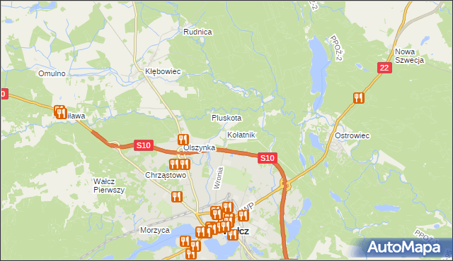 mapa Kołatnik, Kołatnik na mapie Targeo