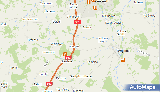 mapa Koniecki-Rostroszewo, Koniecki-Rostroszewo na mapie Targeo
