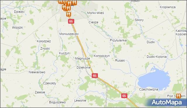 mapa Konopczyn, Konopczyn na mapie Targeo