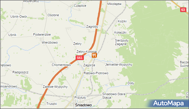 mapa Konopki Młode, Konopki Młode na mapie Targeo