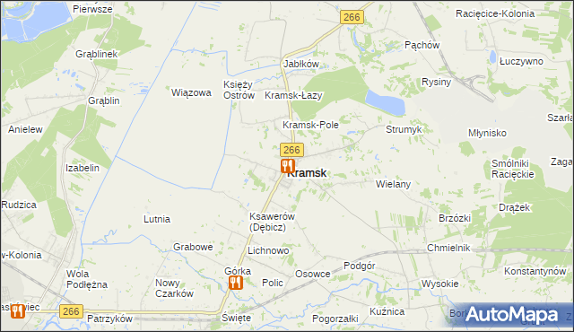 mapa Kramsk, Kramsk na mapie Targeo