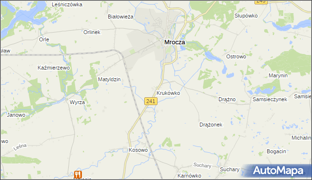 mapa Krukówko, Krukówko na mapie Targeo