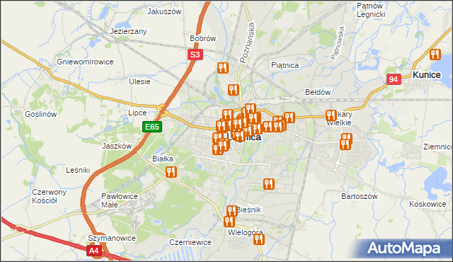 mapa Legnicy, Legnica na mapie Targeo