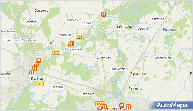 mapa Lulewice, Lulewice na mapie Targeo