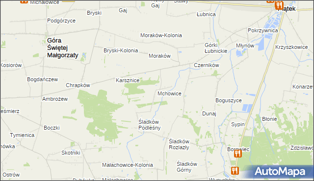 mapa Mchowice, Mchowice na mapie Targeo