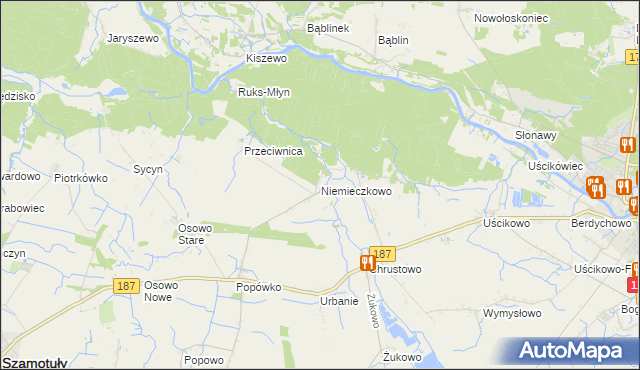 mapa Niemieczkowo, Niemieczkowo na mapie Targeo