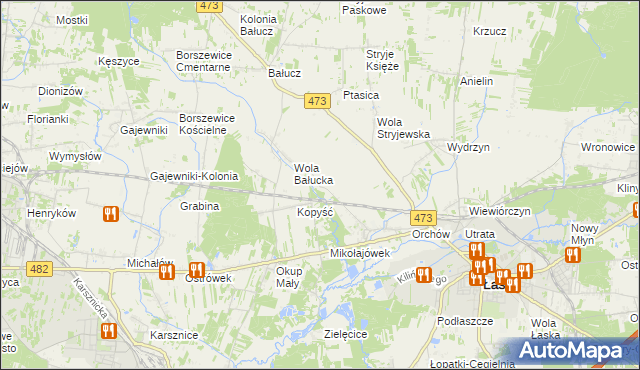 mapa Orchów-Wesółka, Orchów-Wesółka na mapie Targeo