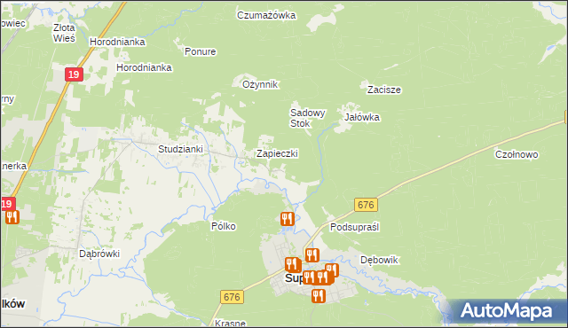 mapa Podjałówka, Podjałówka na mapie Targeo