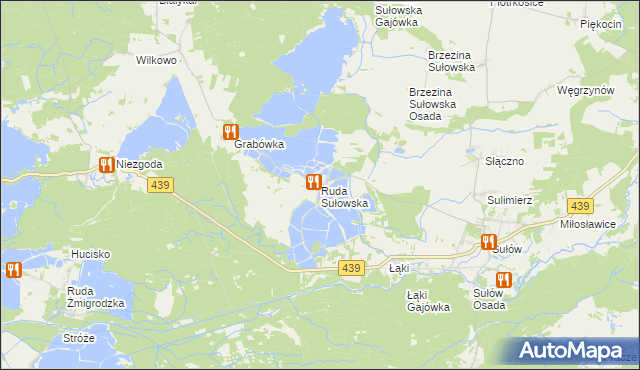 mapa Ruda Sułowska, Ruda Sułowska na mapie Targeo