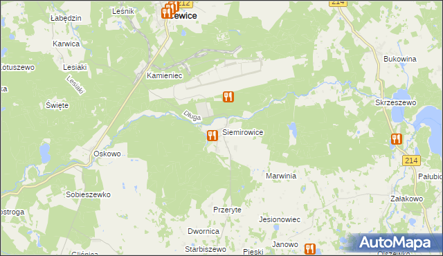 mapa Siemirowice, Siemirowice na mapie Targeo