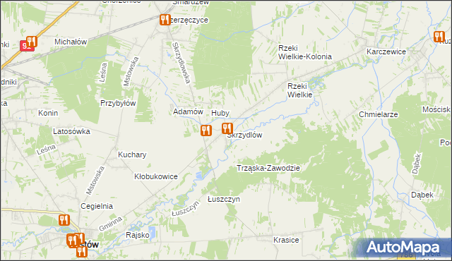 mapa Skrzydlów, Skrzydlów na mapie Targeo