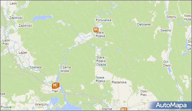 mapa Stara Rzeka Osada, Stara Rzeka Osada na mapie Targeo