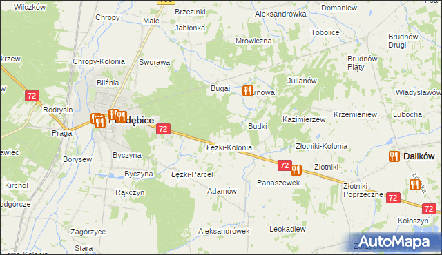mapa Sworawa Leśniczówka, Sworawa Leśniczówka na mapie Targeo