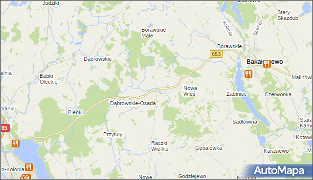 mapa Szczecinki, Szczecinki na mapie Targeo