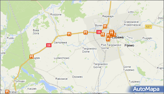 mapa Targowisko Dolne, Targowisko Dolne na mapie Targeo