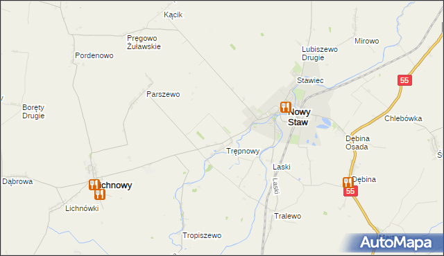 mapa Trępnowy Osada, Trępnowy Osada na mapie Targeo