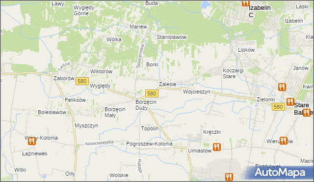 mapa Wierzbin, Wierzbin na mapie Targeo