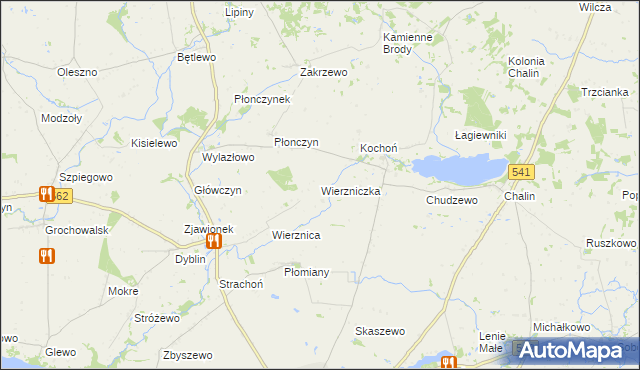 mapa Wierzniczka, Wierzniczka na mapie Targeo