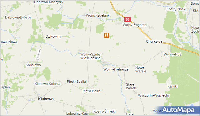 mapa Wojny-Krupy, Wojny-Krupy na mapie Targeo