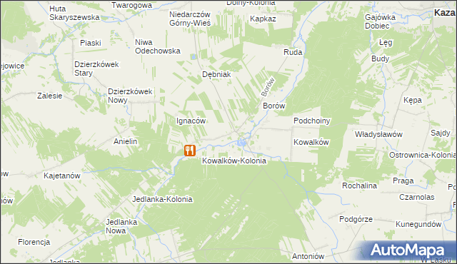 mapa Wólka Gonciarska, Wólka Gonciarska na mapie Targeo