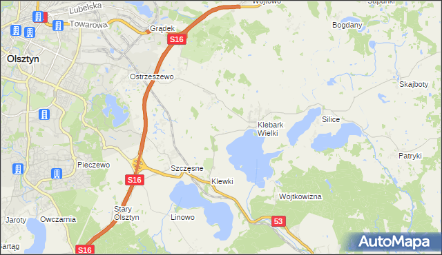 mapa Biedówko, Biedówko na mapie Targeo
