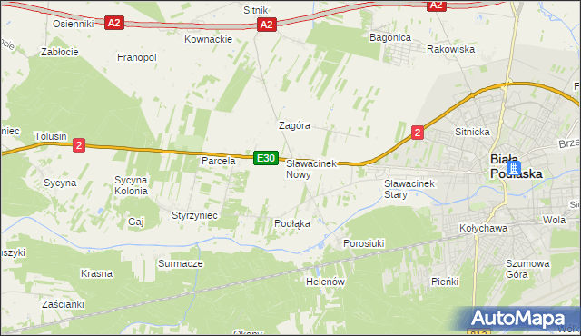 mapa Planowa, Planowa na mapie Targeo