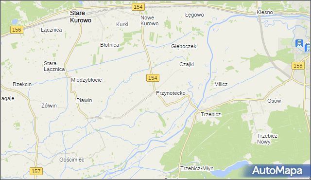 mapa Przynotecko, Przynotecko na mapie Targeo
