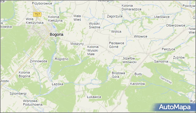 mapa Wagnerówka, Wagnerówka na mapie Targeo