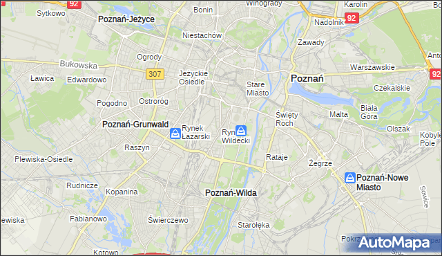 mapa Rynek Wildecki, Rynek Wildecki na mapie Targeo