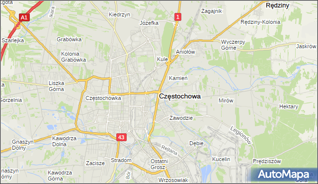 mapa częstochowy samochodowa Giełda Samochodowa w Częstochowie :: Motoryzacja na mapie Targeo