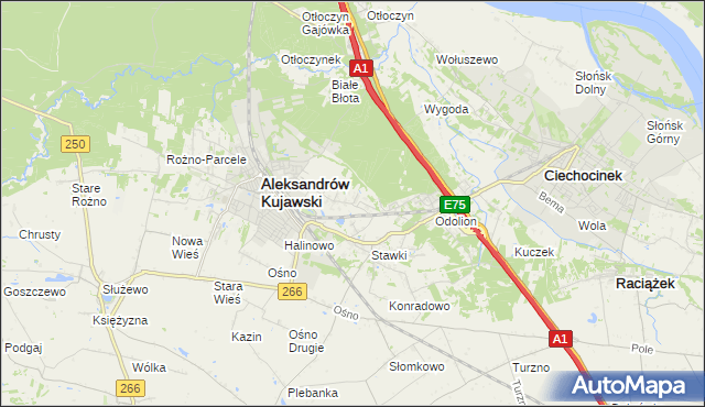 mapa Łazieniec, Łazieniec na mapie Targeo